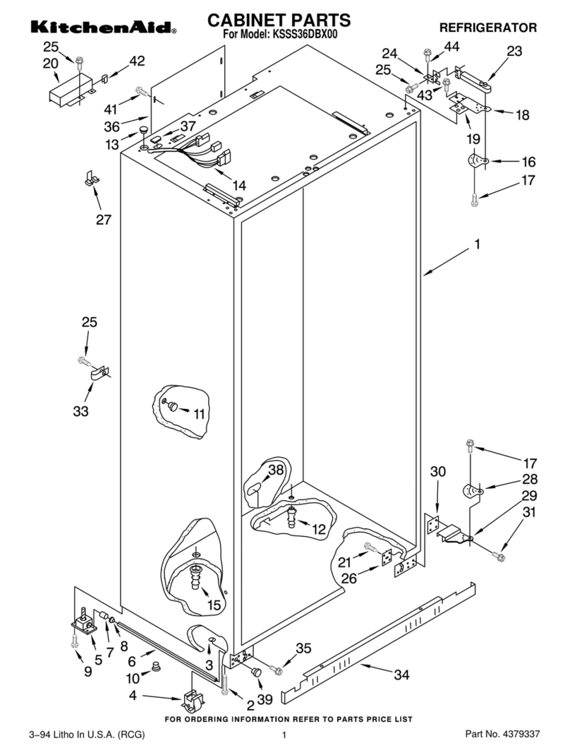 KitchenAid KSSS36DBX00 Manual de usuario
