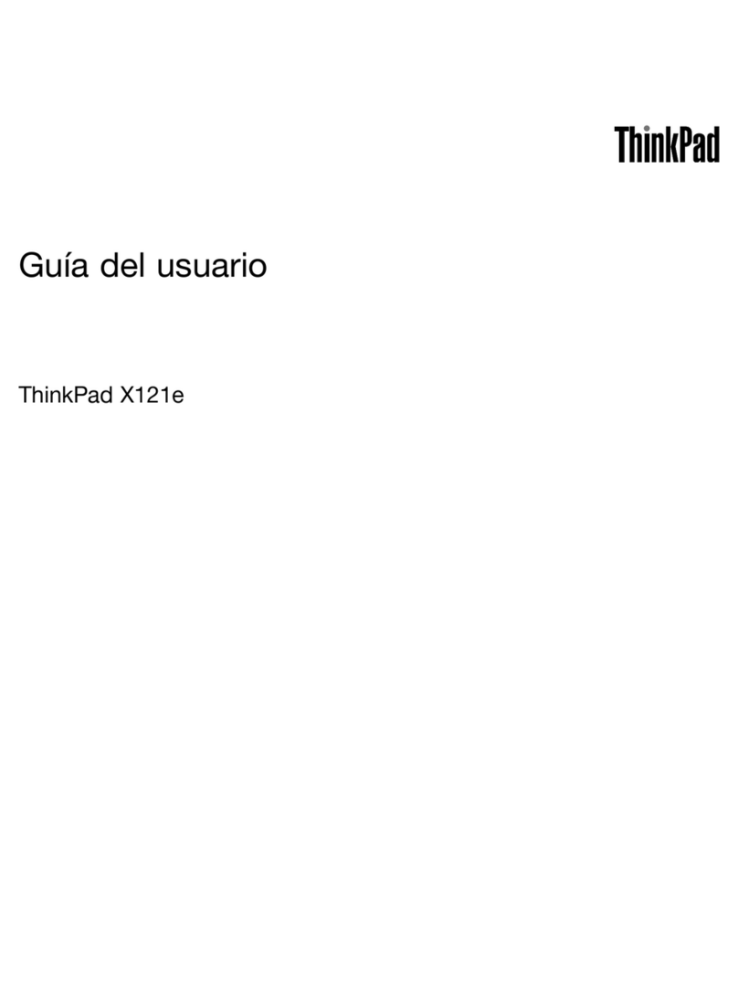 Lenovo ThinkPad X121e Guía de inicio rápido