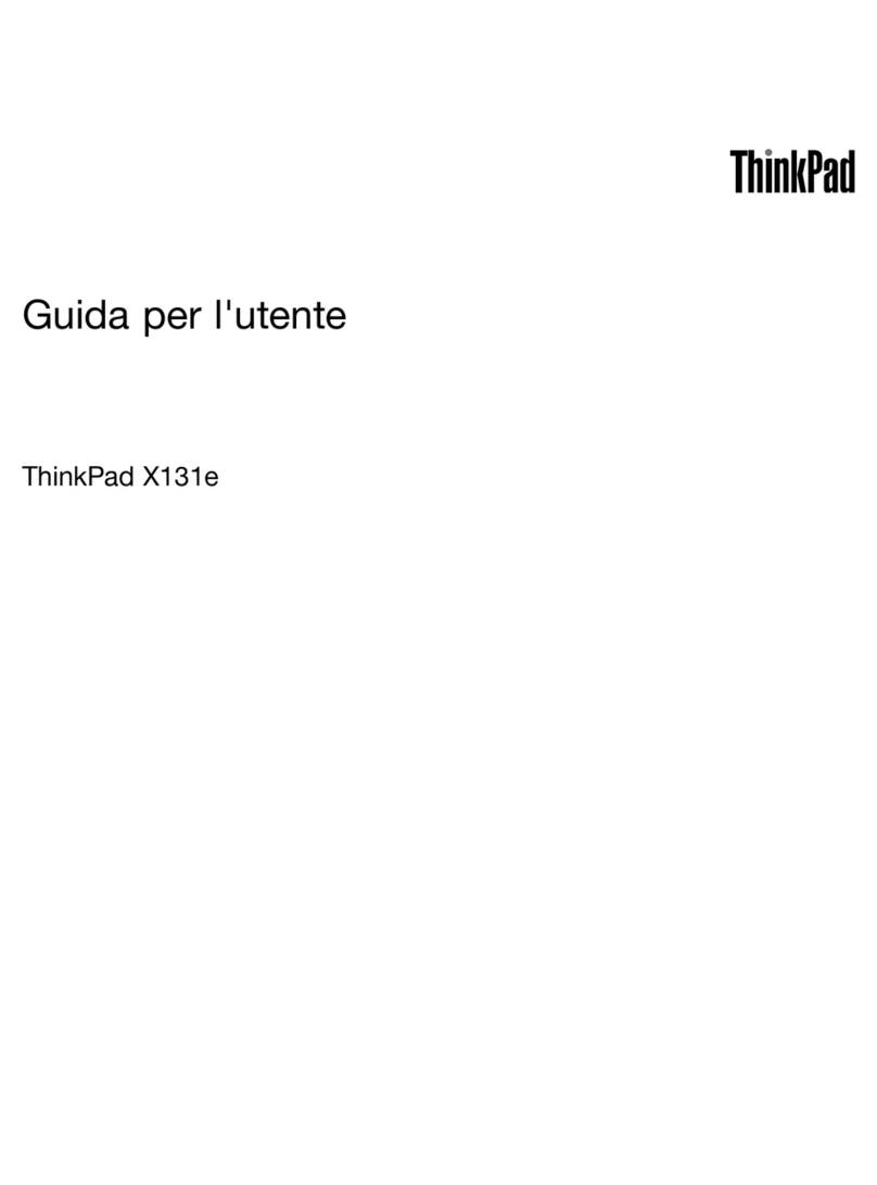 Lenovo ThinkPad X131e Guía Lenovo ThinkPad X131e Guía