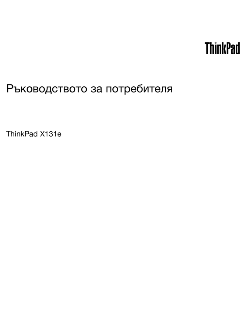 Lenovo ThinkPad X131e Manual