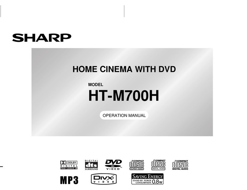 Sharp HT-M700H Manual de usuario