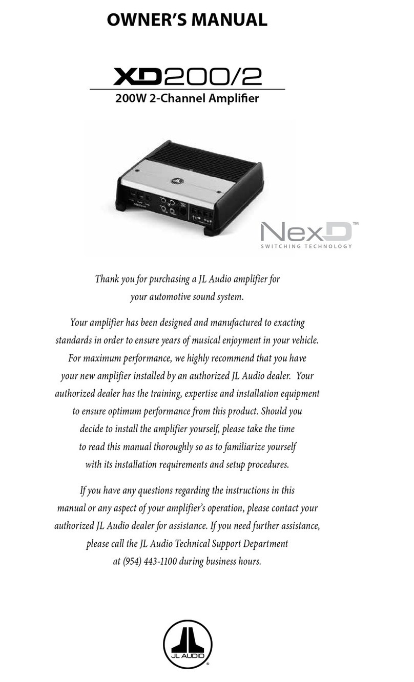 JL Audio NexD XD200/2 Manual de usuario