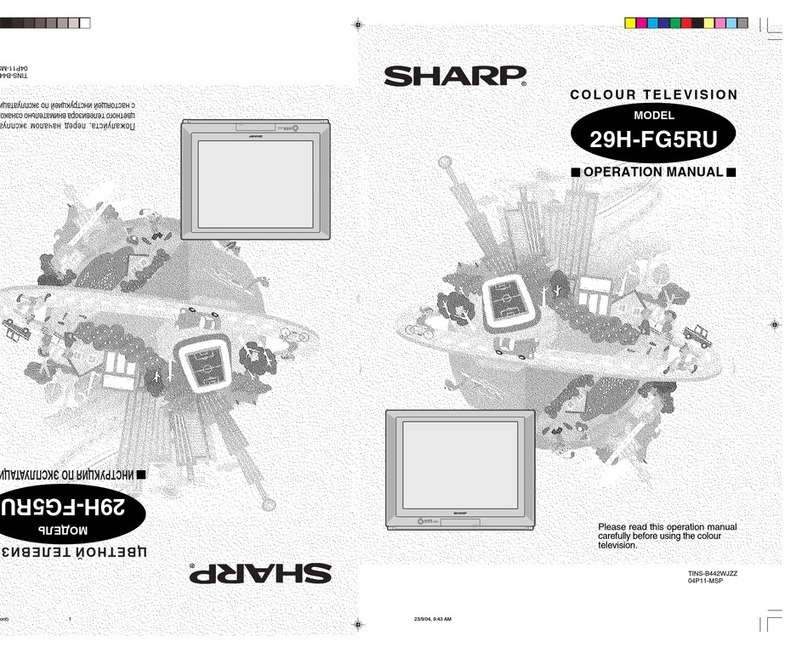 Sharp 29H-FG5RU Manual de usuario