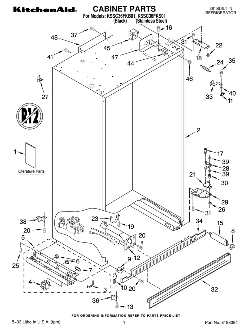KitchenAid KSSC36FKB01 Manual de usuario