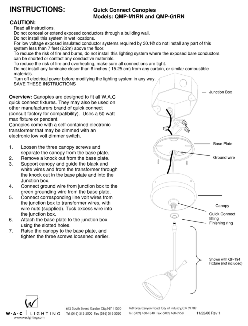 WAC Lighting QMP-G1RN Manual de usuario