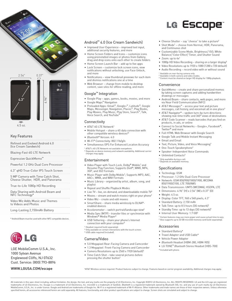 LG P870 Manual de usuario
