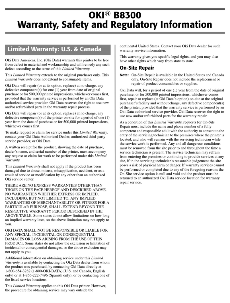 Oki B8300n Manual de uso y mantenimiento