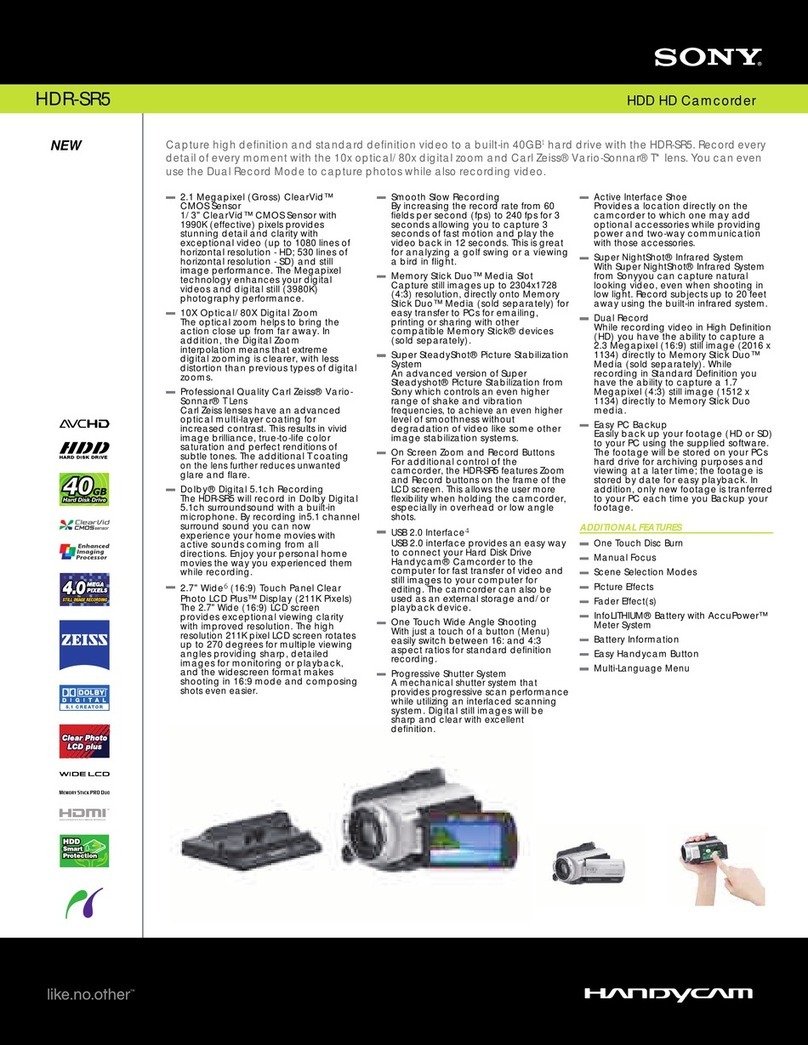 Sony Handycam HDR-SR5E Manual de usuario