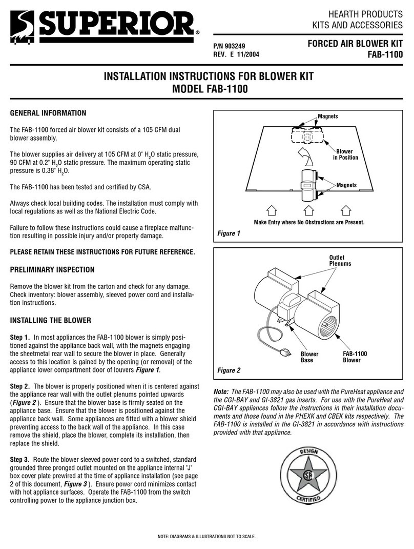 Superior FAB-1100 Manual de usuario