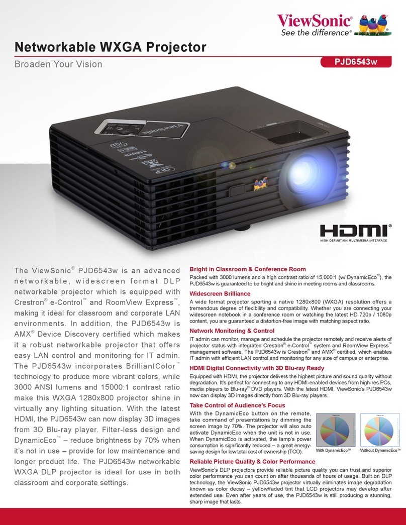 ViewSonic PJD6543w Manual de usuario