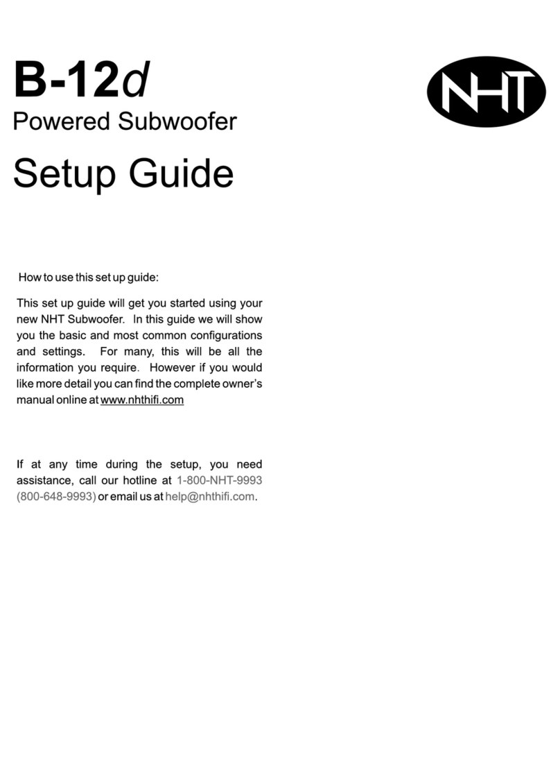 NHT b-12d Manual de usuario