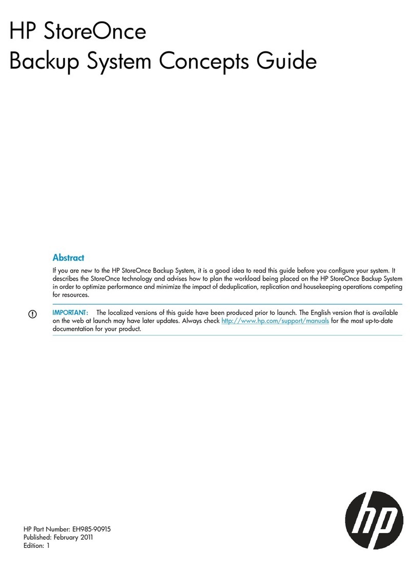 HP D2D Manual de usuario HP D2D Manual de usuario