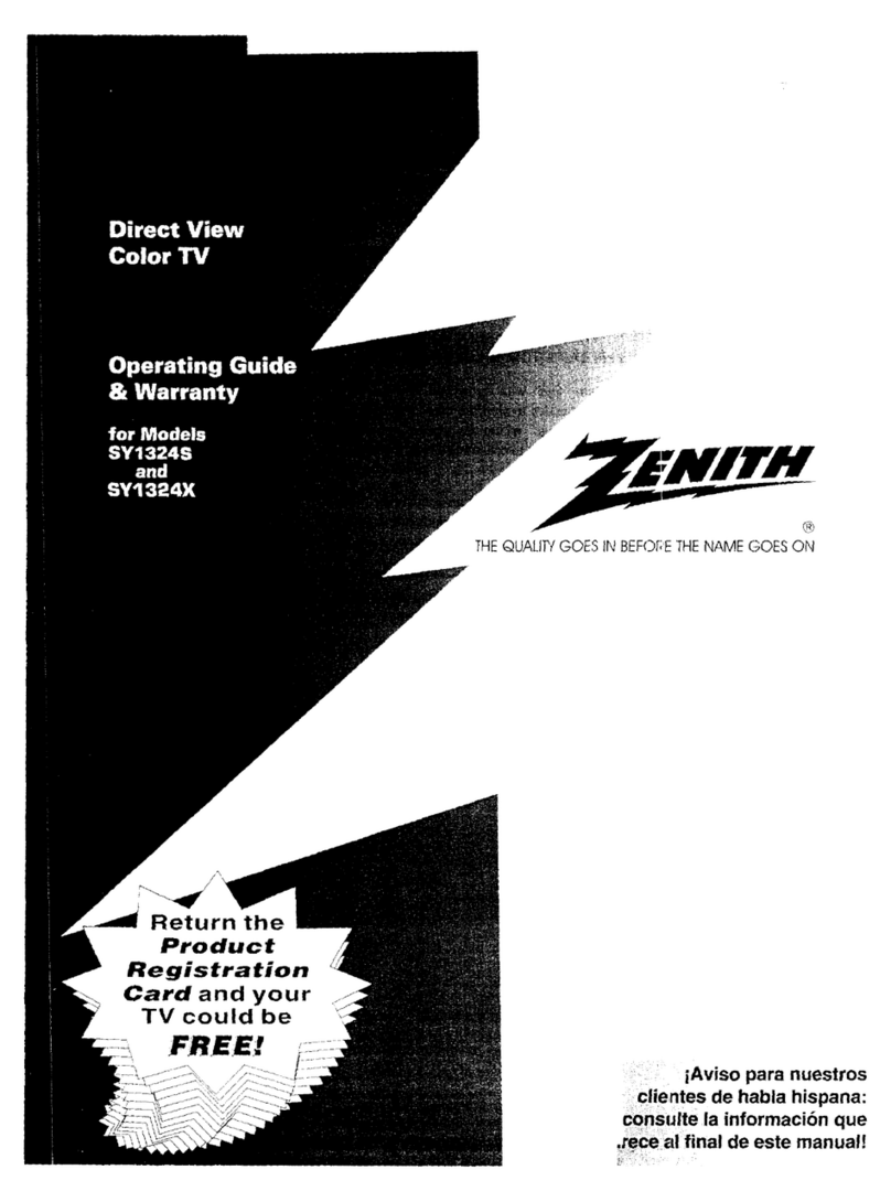 Zenith SY1324S Manual de operación y mantenimiento Zenith SY1324S Manual de operación y mantenimiento