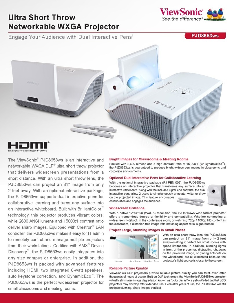 ViewSonic PJD8653ws Manual de usuario