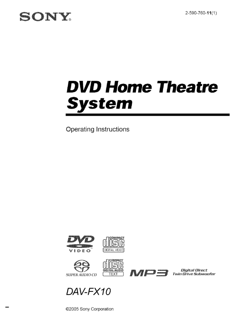 Sony DAV-FX10 - Dvd Dream System Manual de usuario