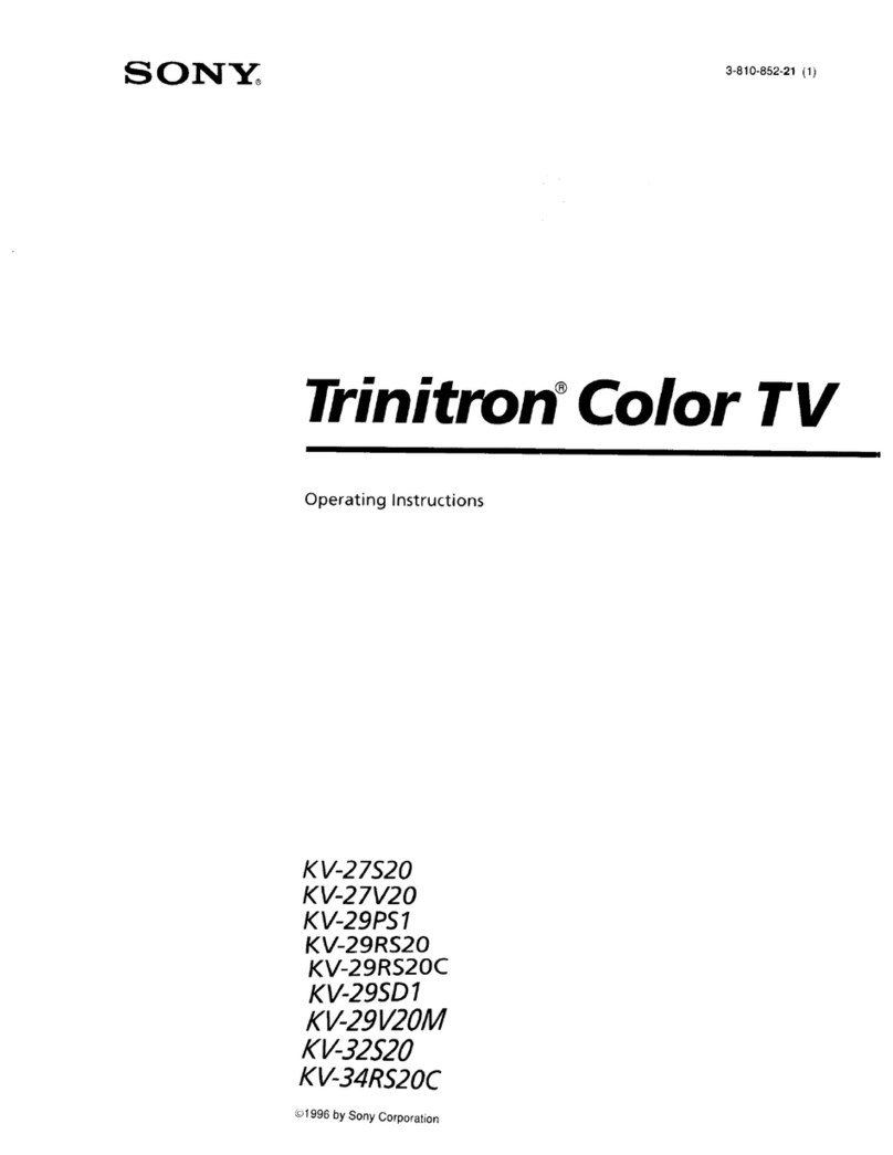 Sony Trinitron KV-27V20 Manual de usuario