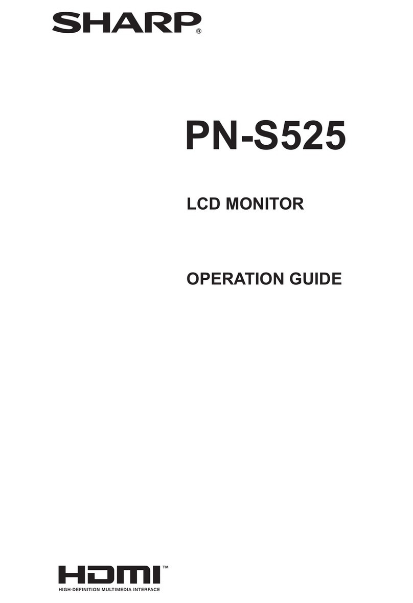 Sharp PN-S525P - 52" LCD Flat Panel Display Manual de usuario
