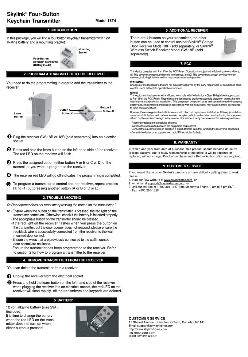 SkyLink 18T4 Manual de usuario