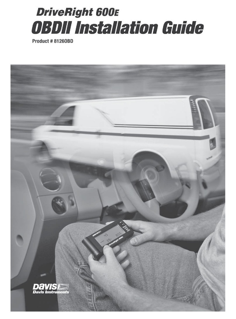 Davis Instruments DriveRight 600E Installation and user's guide... Manual de usuario