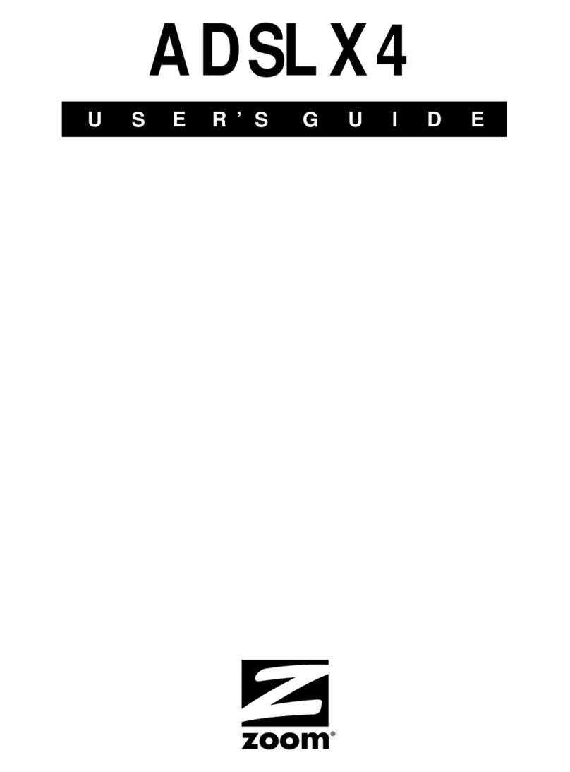 Zoom ADSL X4 Manual de usuario
