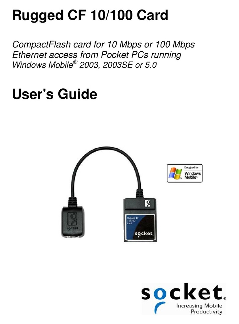 Socket 10/100 Ethernet CF Card Manual de usuario