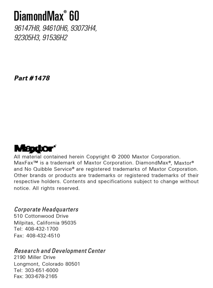 Maxtor DIAMONDMAX 60 Manual de usuario