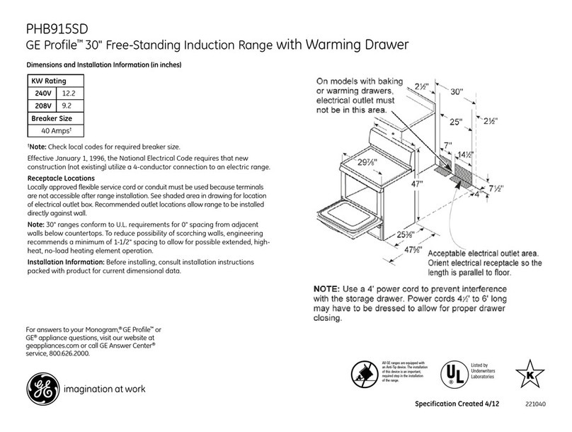 GE PHB915SDSS Manual de usuario