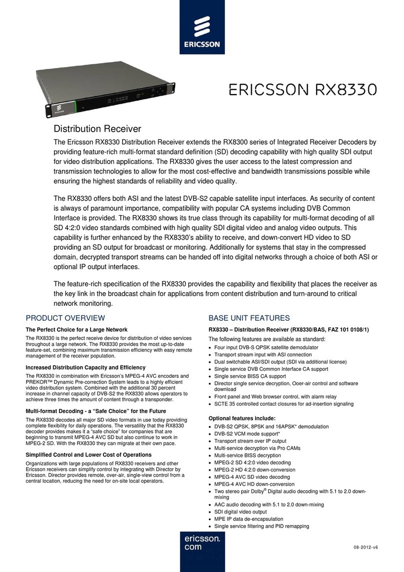 Ericsson RX8330 Manual de usuario