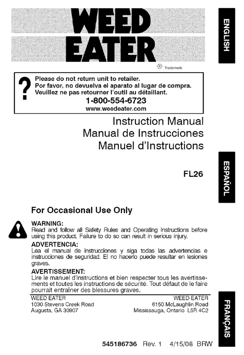 Weed Eater FL26 Manual de usuario