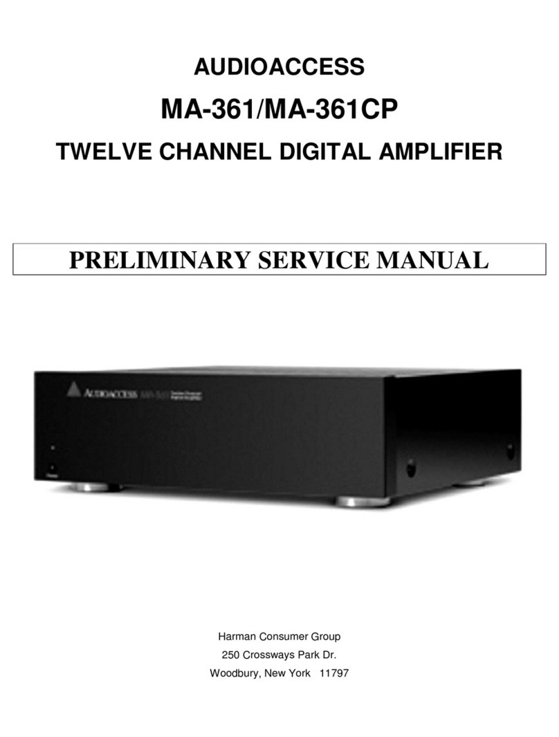 Audioaccess MA-361 Service Manual de usuario