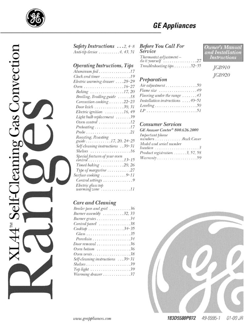 GE Appliances Profile JGB920 Instrucciones de funcionamiento