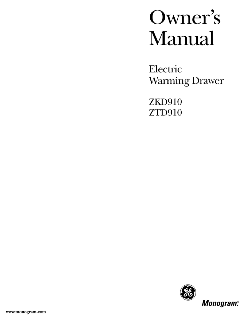 GE Monogram ZKD910 Manual de usuario
