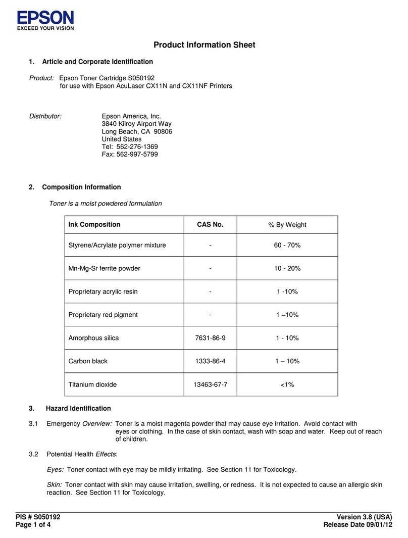 Epson S050192 Manual de funcionamiento