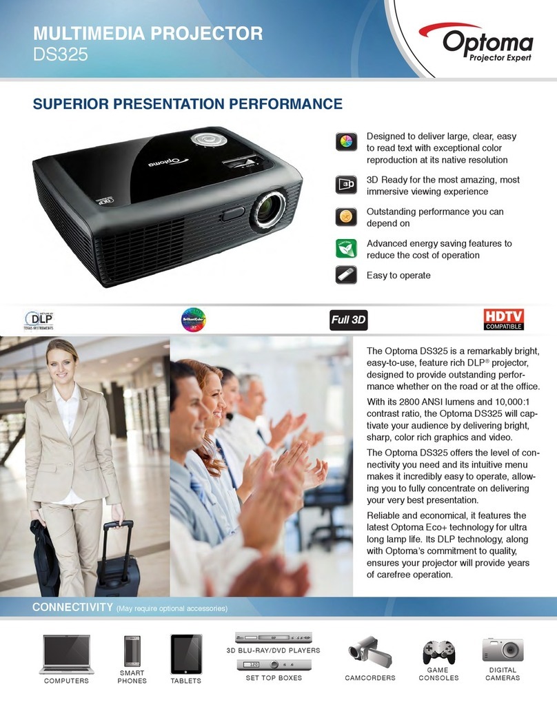 Optoma DS325 Manual de usuario