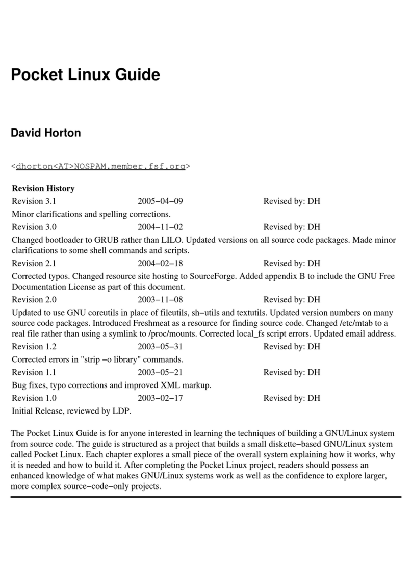 Linux Pocket Linux Guide Manual de usuario