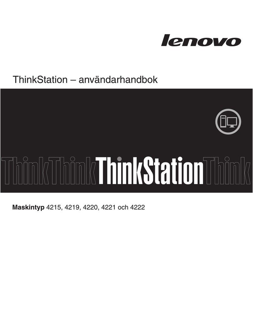 Lenovo ThinkStation E20 Manual de usuario