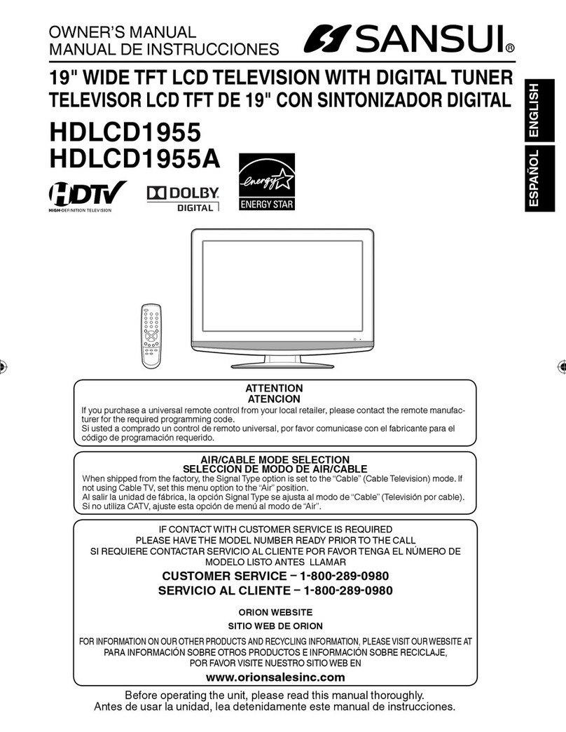Sansui HDLCD1955A Manual de usuario