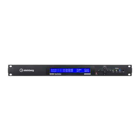 Steinberg Nuendo SyncStation Manual de usuario