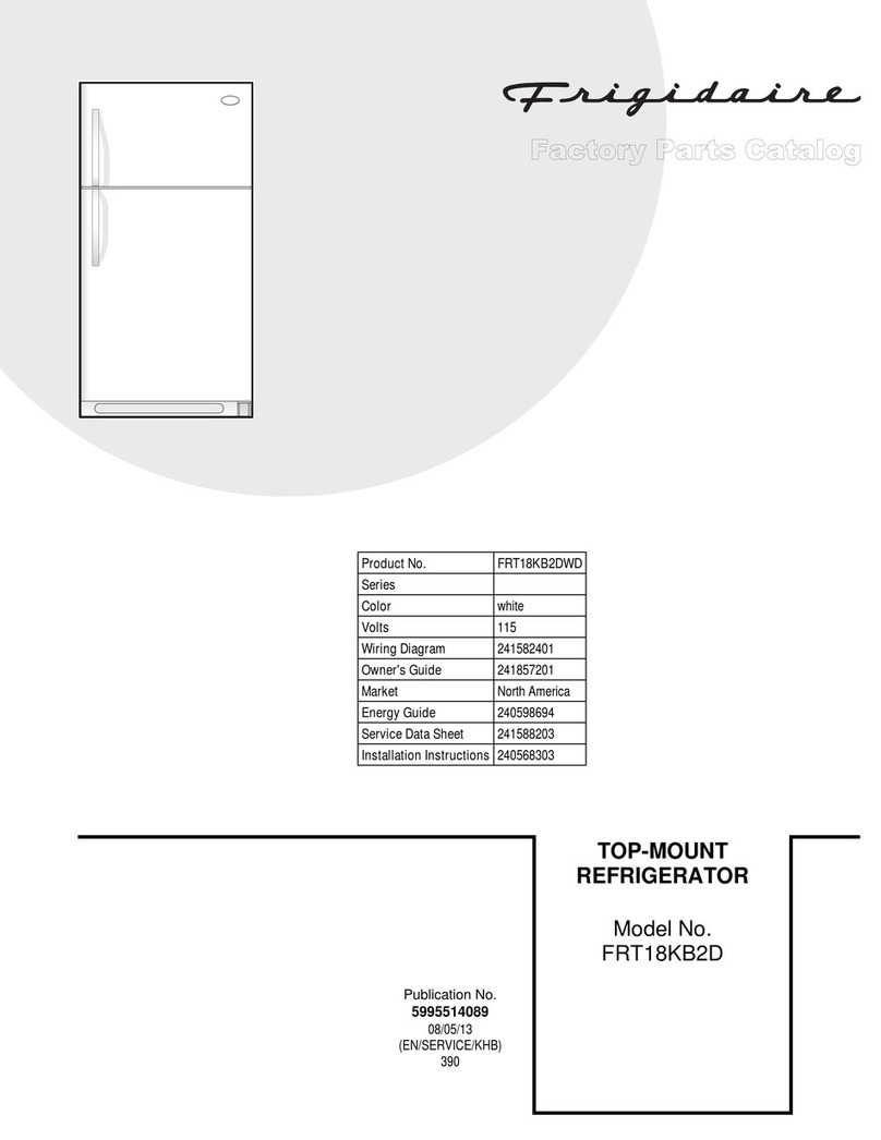 Frigidaire FRT18KB2D Manual de usuario