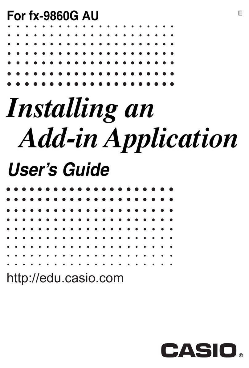 Casio fx-9860G AU PLUS Manual de usuario Casio fx-9860G AU PLUS Manual de usuario