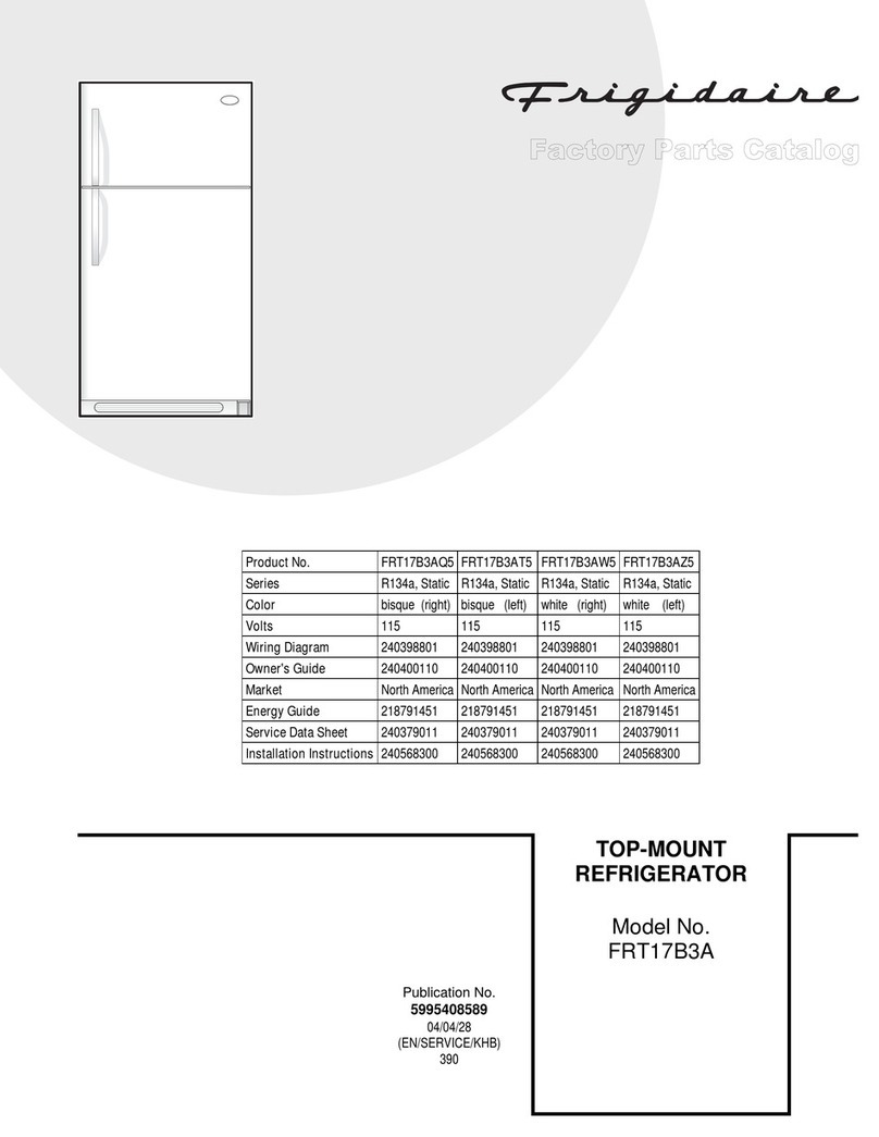 Frigidaire FRT17B3A Manual de usuario