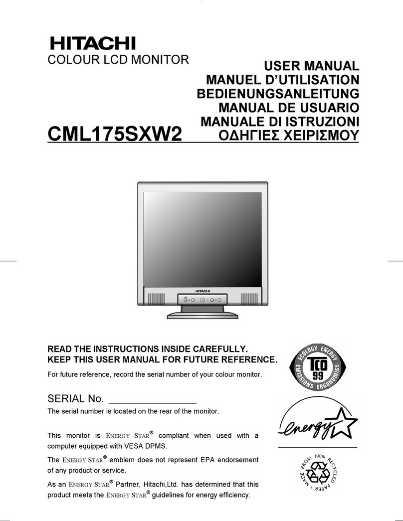 Hitachi CML175SXW2 Manual de usuario