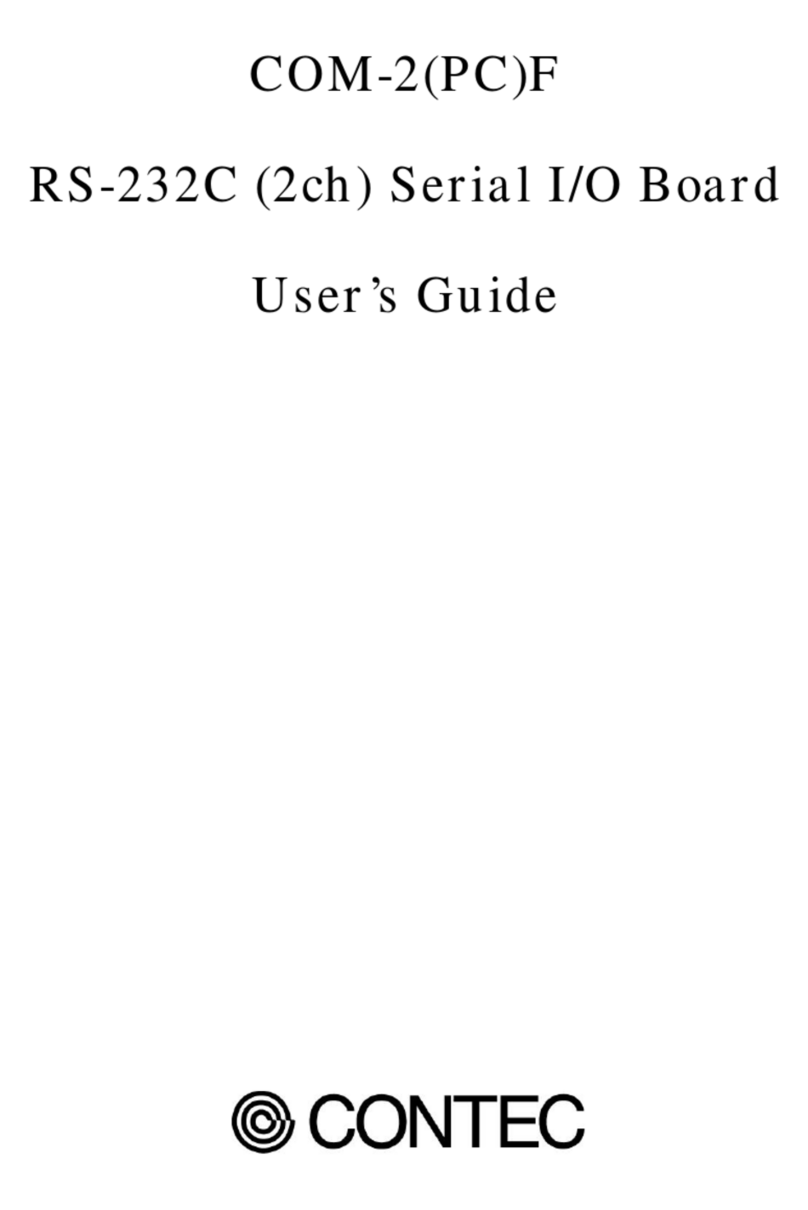 Contec COM-2(PC)F Manual de usuario