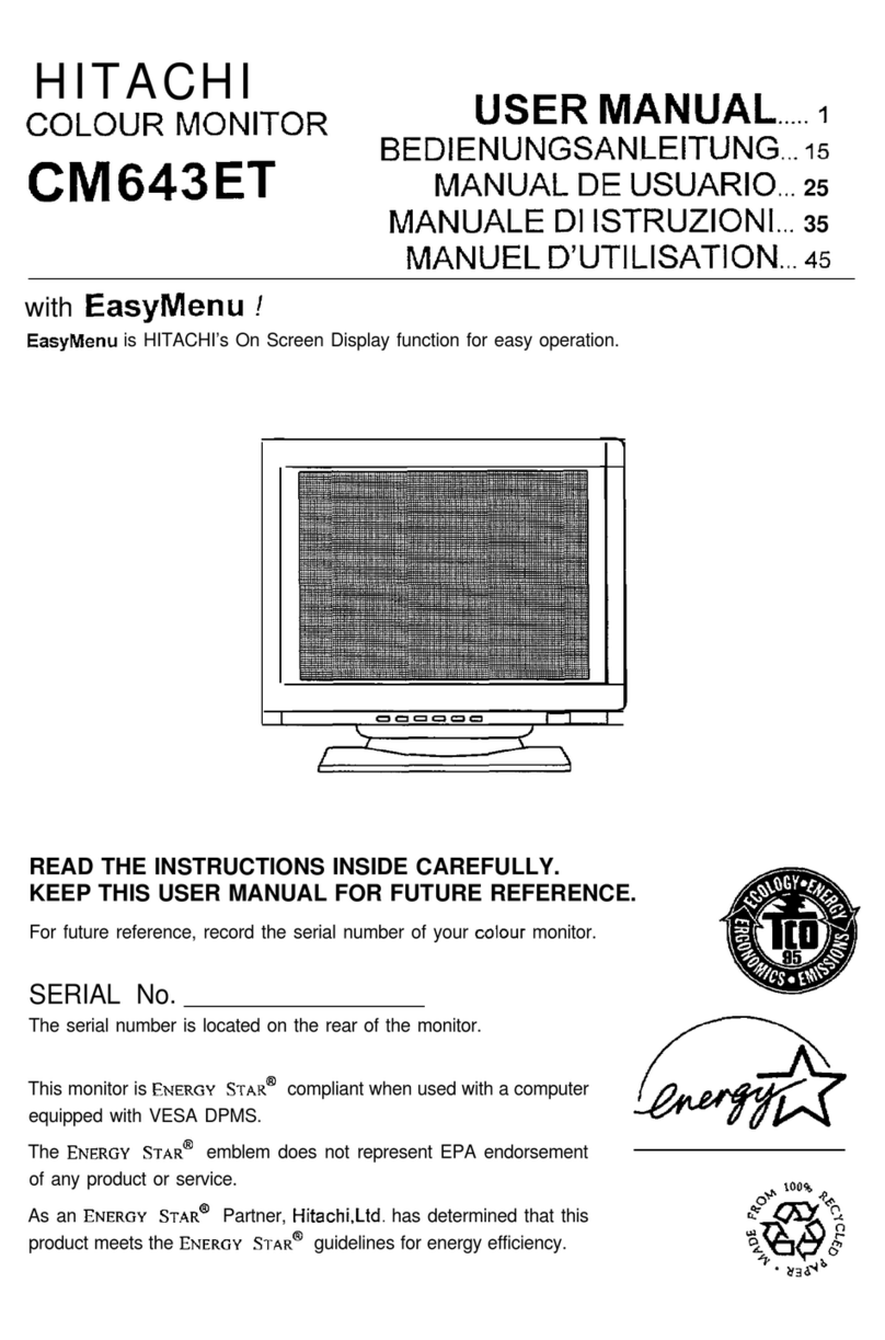 Hitachi CM643ET Manual de usuario