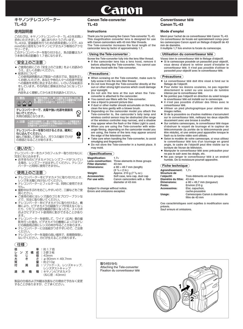 Canon TL-43 Manual de usuario