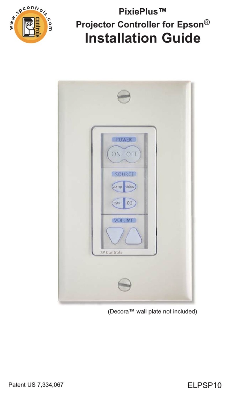 SP Controls PixiePlus Projector Controller for Epson Manual de usuario