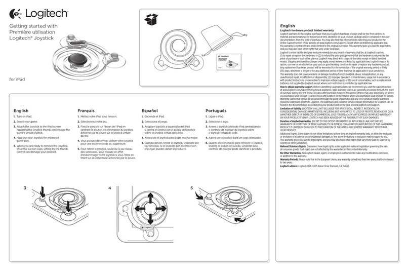Logitech Joystick Manual de usuario Logitech Joystick Manual de usuario