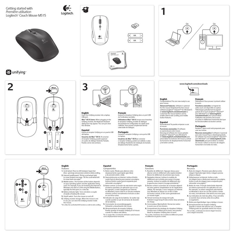 Logitech M515 Manual de usuario
