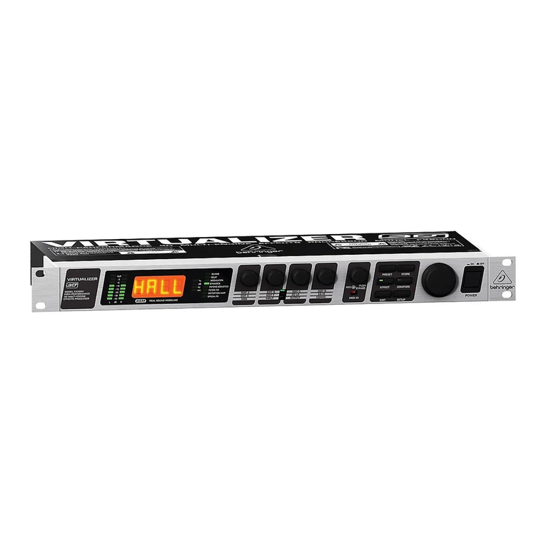 Behringer VIRTUALIZER 3D FX2000 Manual de usuario