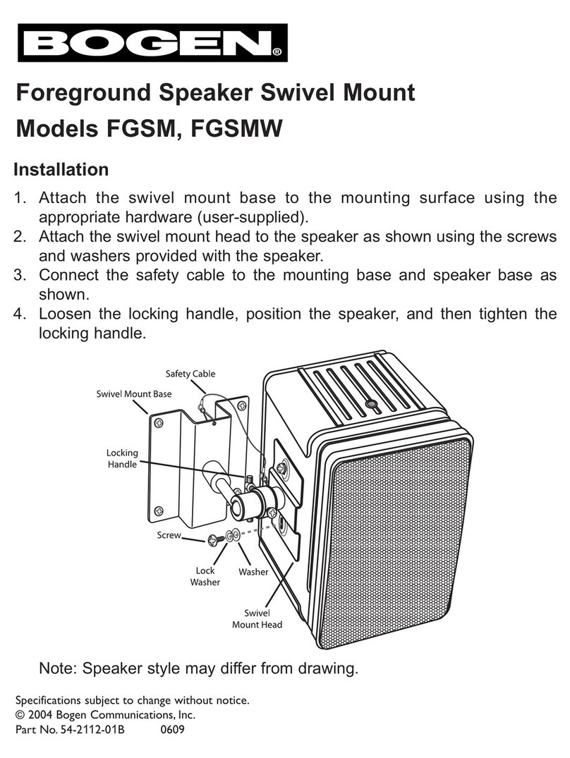Bogen FGSM Manual de usuario